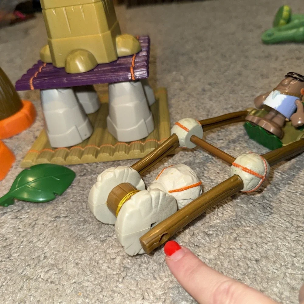 Little Tikes Dinosaur Builders‎ I Fell Tower B. C. Caveman Set 2005